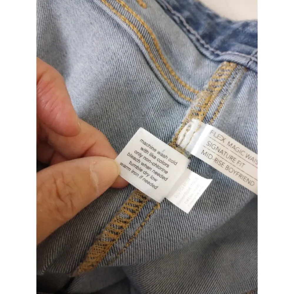 Lane Bryant Flex Magic Jeans 18 Boyfriend Mid Rise Signature Fit